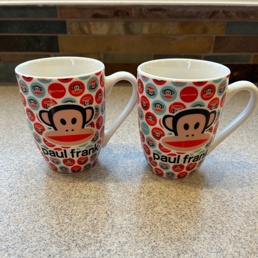 NWT! Paul Frank Julius - Set of Two Ceramic Mugs - Picture 3 of 7